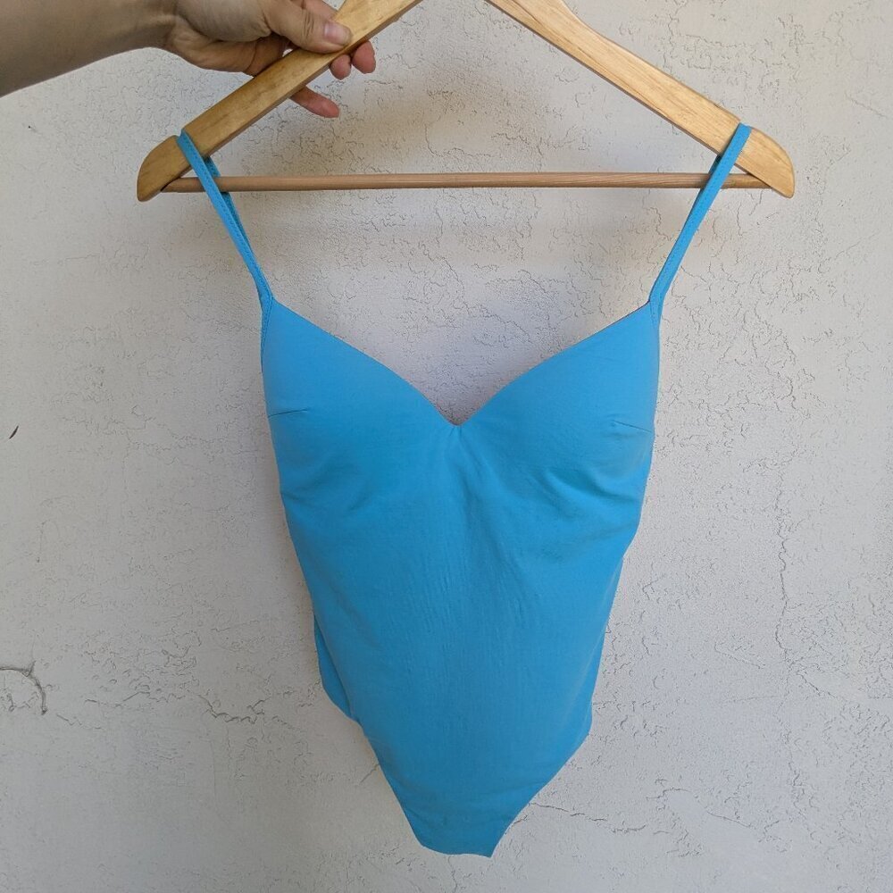 La Perla Luxury Swimsuit One Piece Red Blue Reversible Size US 32C